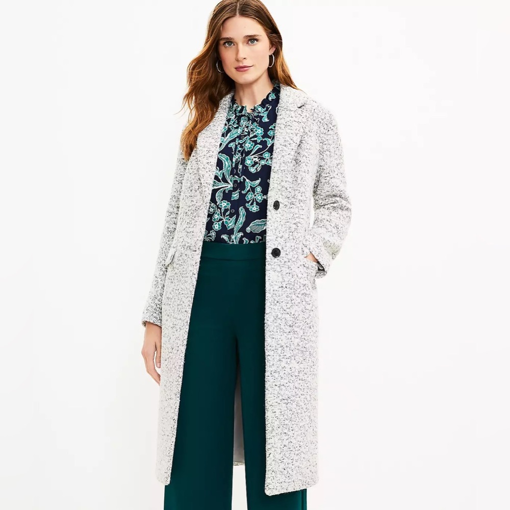 Loft Boucle Two Button Coat XL
